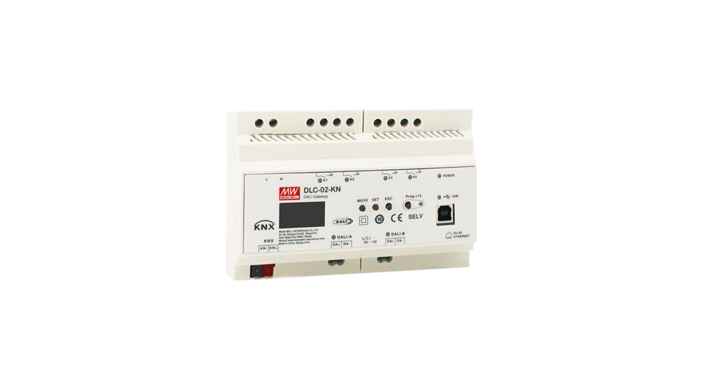 DLC 02 KN MEAN WELL DALI 2 Steuerung KNX Zu DALI Gateway Distrelec Deutschland